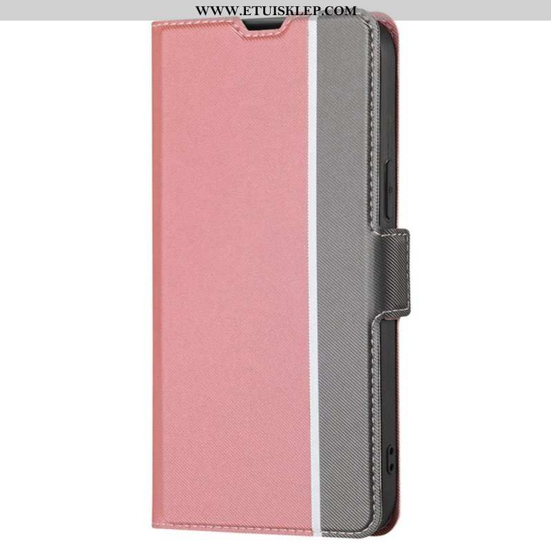 Etui Folio do Poco X5 5G Ultra Cienki Dwukolorowy